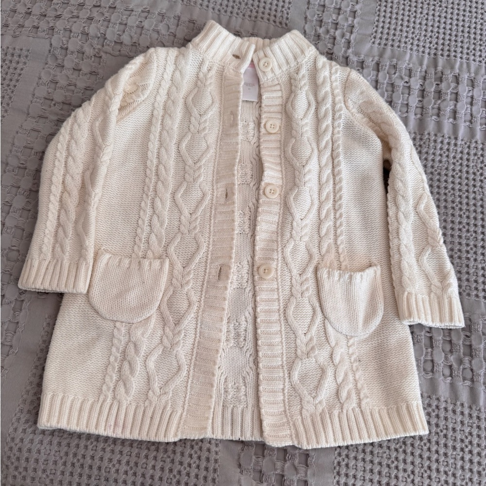 Janie and Jack Ivory Knit Sweater